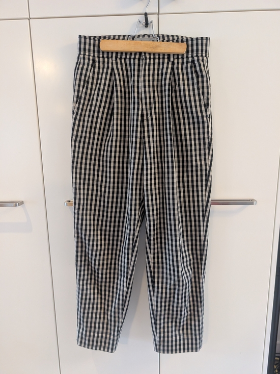Everlane Pants - Everlane Black and White Gingham Trousers